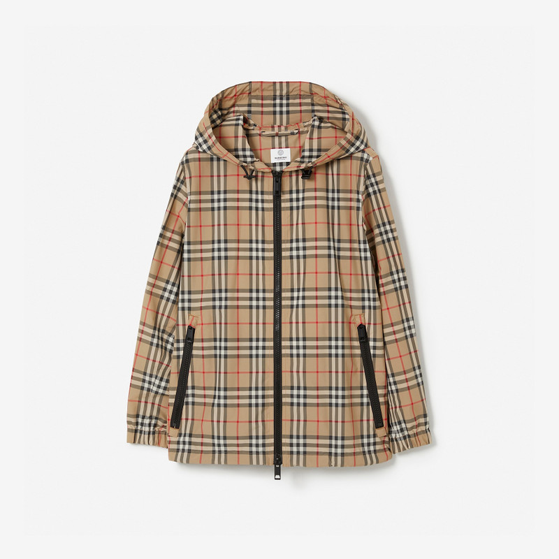 Vintage Check Hooded Jacket - 1