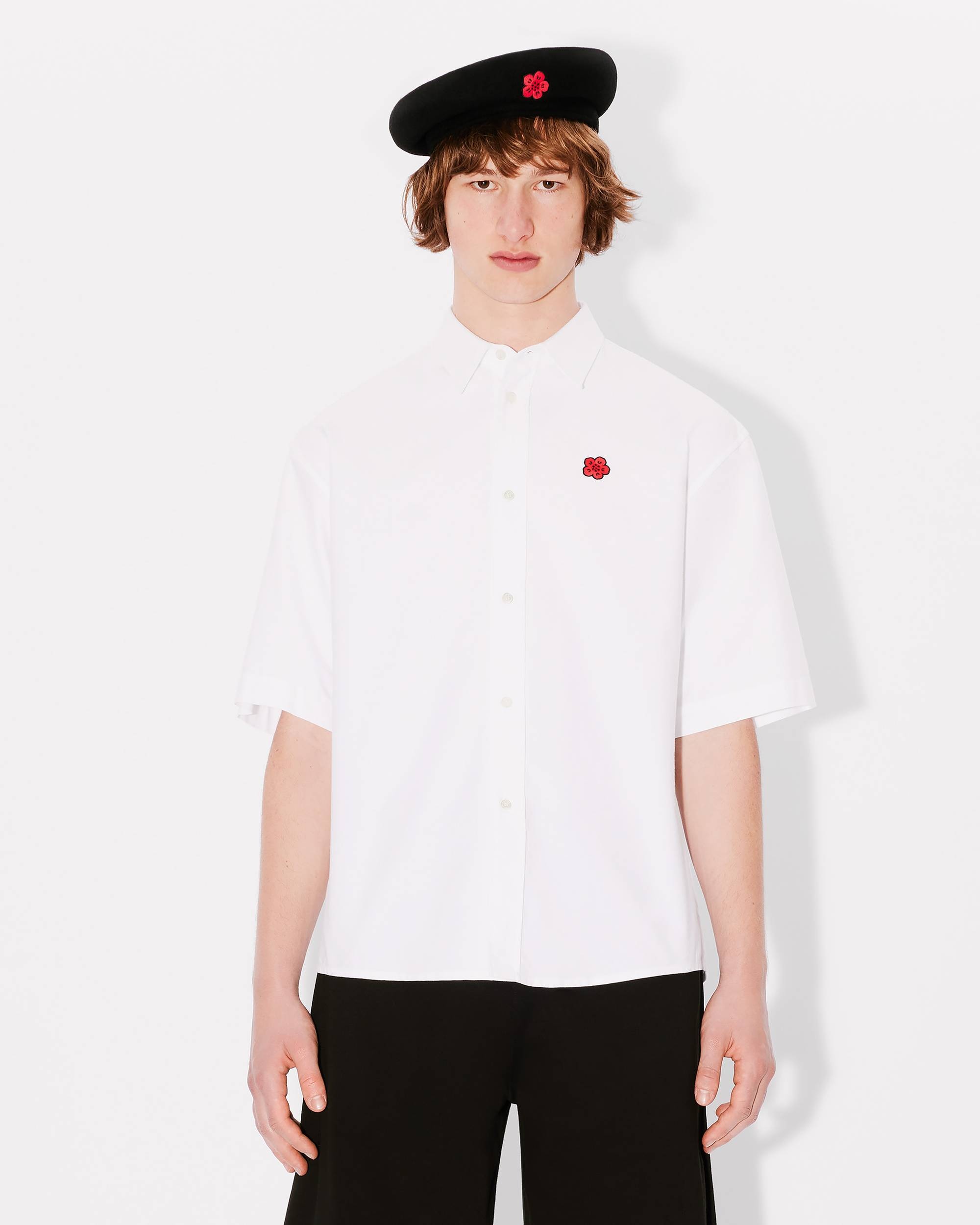'Boke Flower' embroidered casual shirt - 3