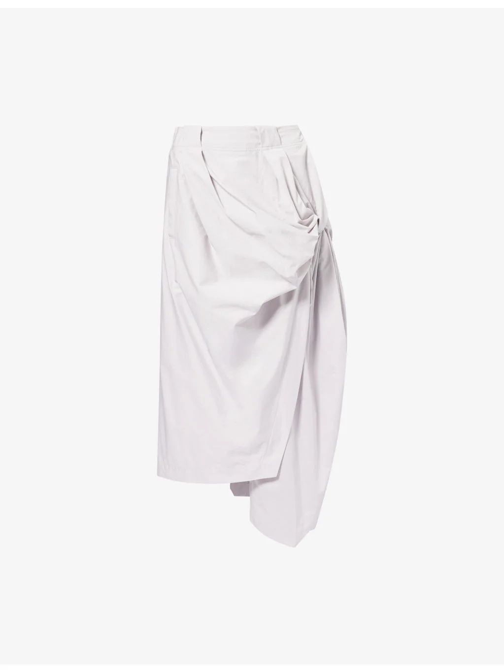Twist Drape Cotton Trousers - 1