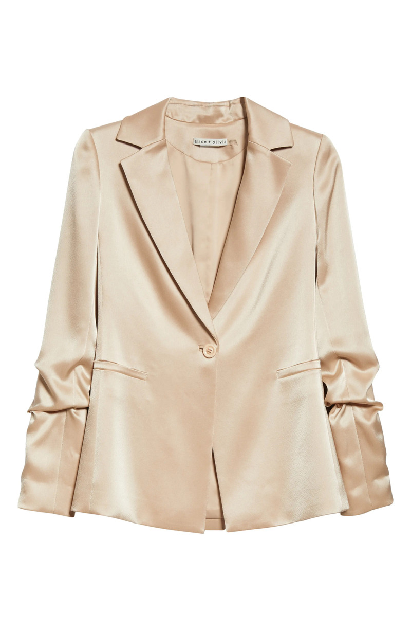 Pailey Fitted Satin Blazer 7