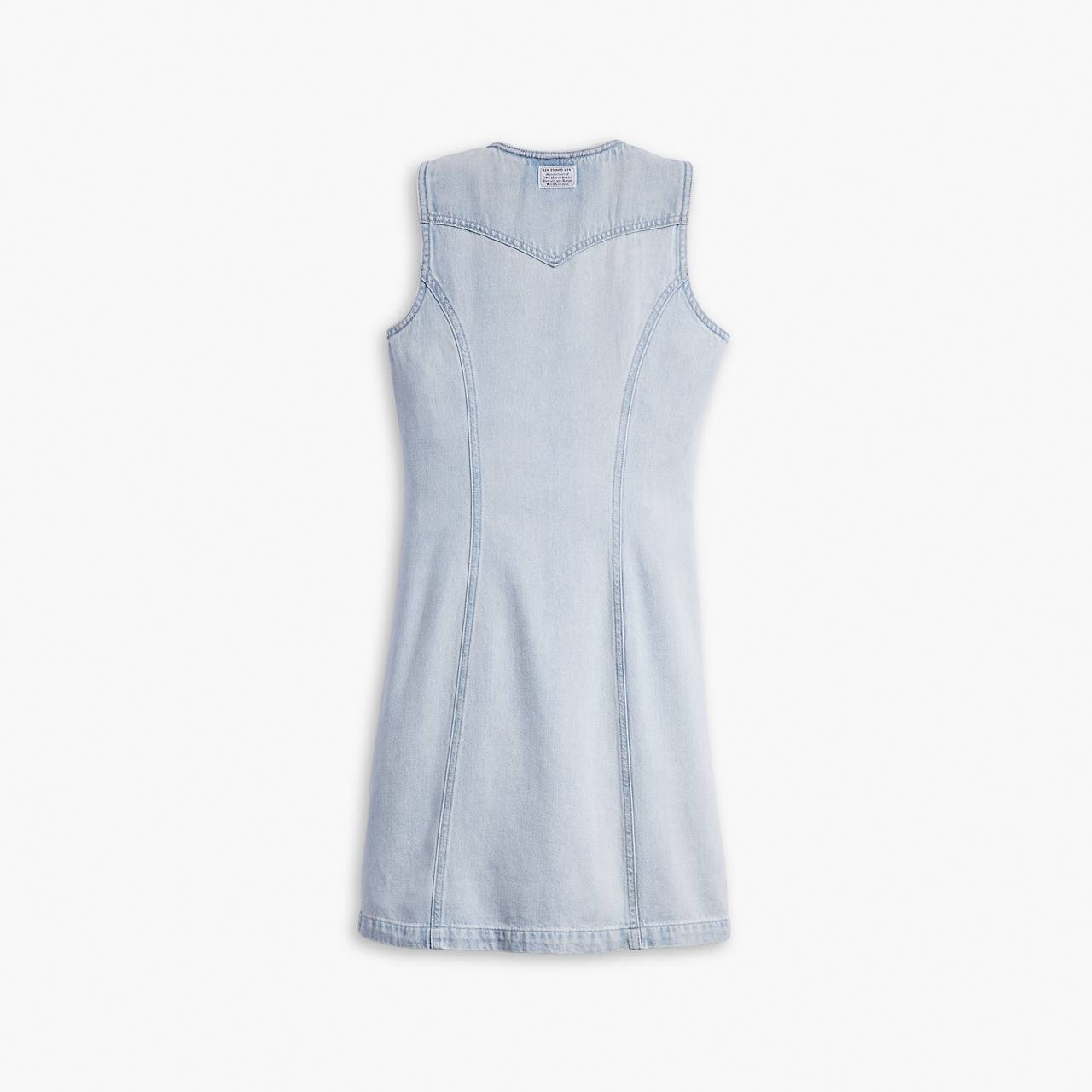 THORA DENIM MINI DRESS - 6