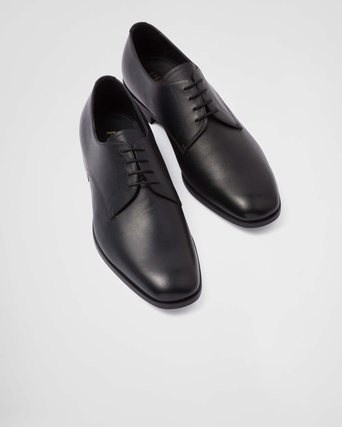 Saffiano leather derby shoes - 4
