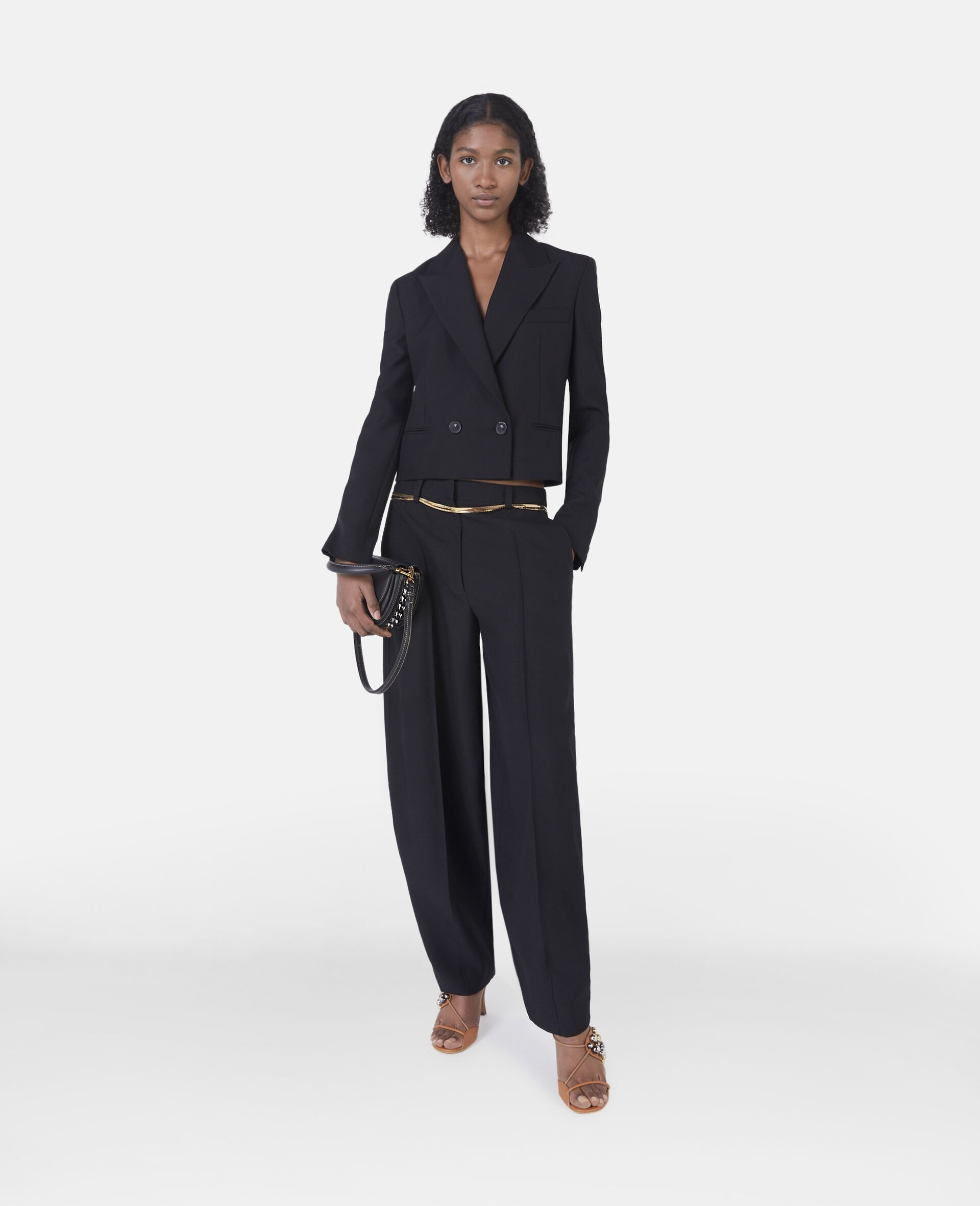 Box Pleat Belted Tailored Trousers - 2