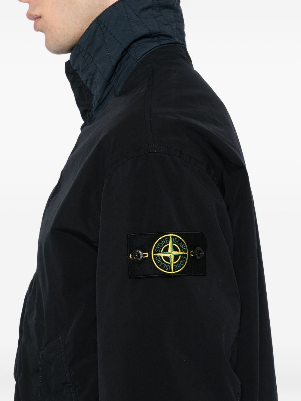 logo-patch jacket - 5