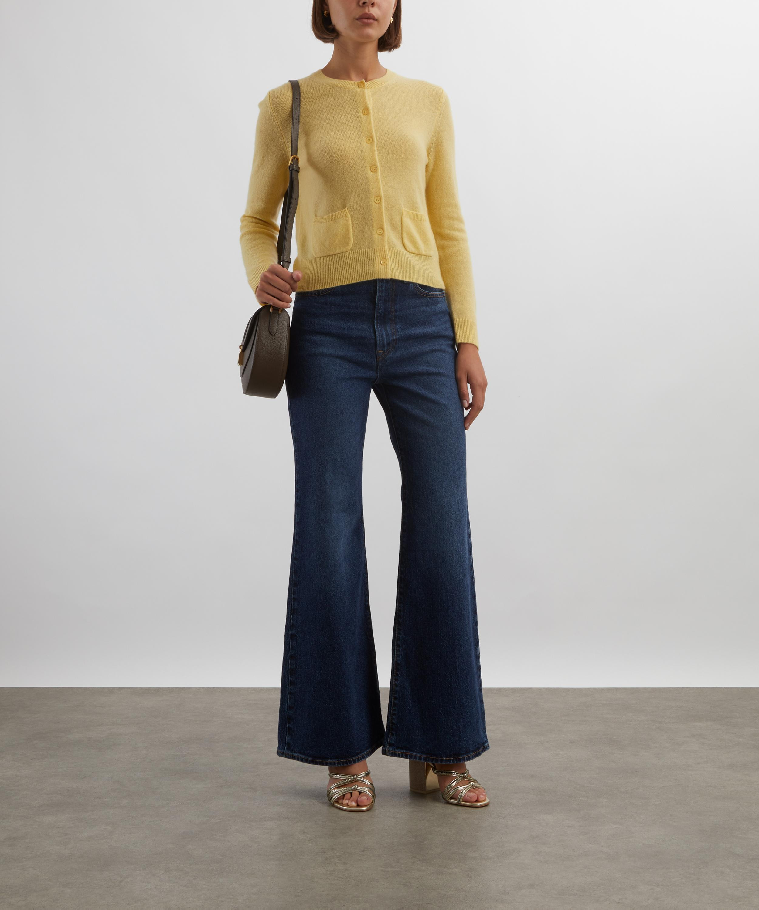 Freya Lemon Chiffon Cashmere Cardigan - 2