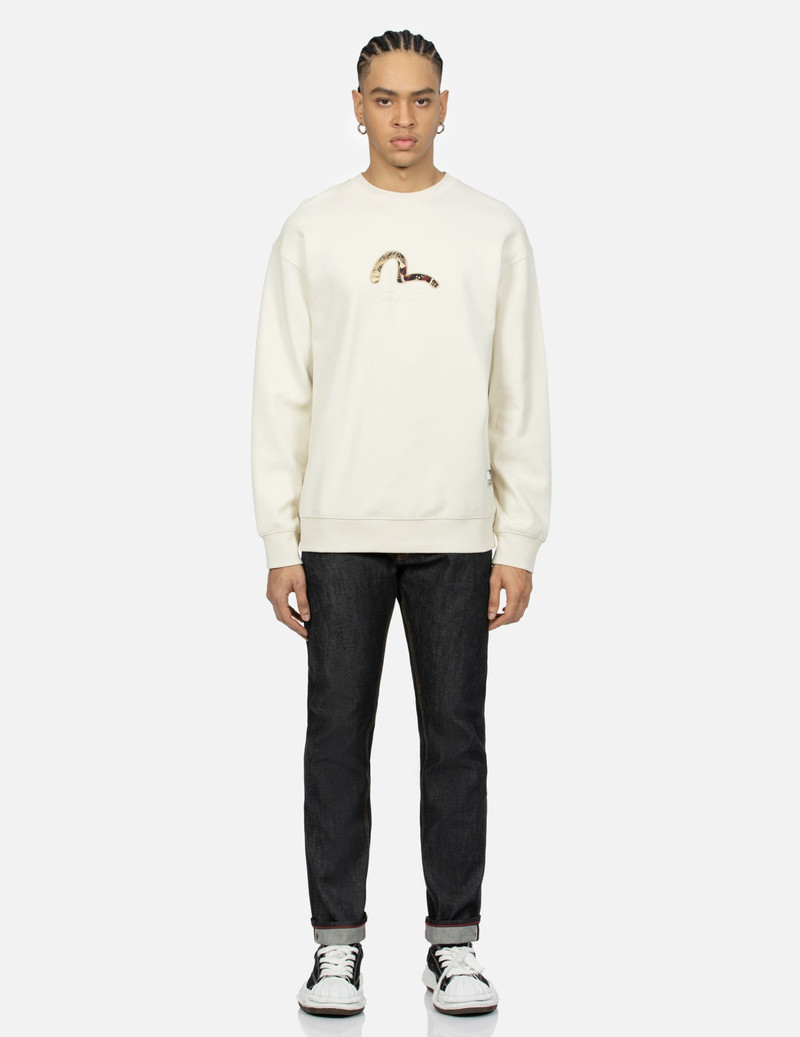 KAMON BROCADE APPLIQUE DAICOCK CARROT-FIT JEANS #2017 6