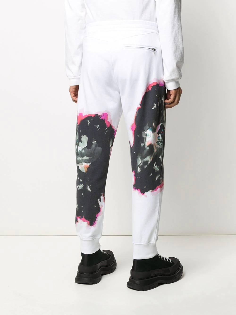 abstract print track pants - 4