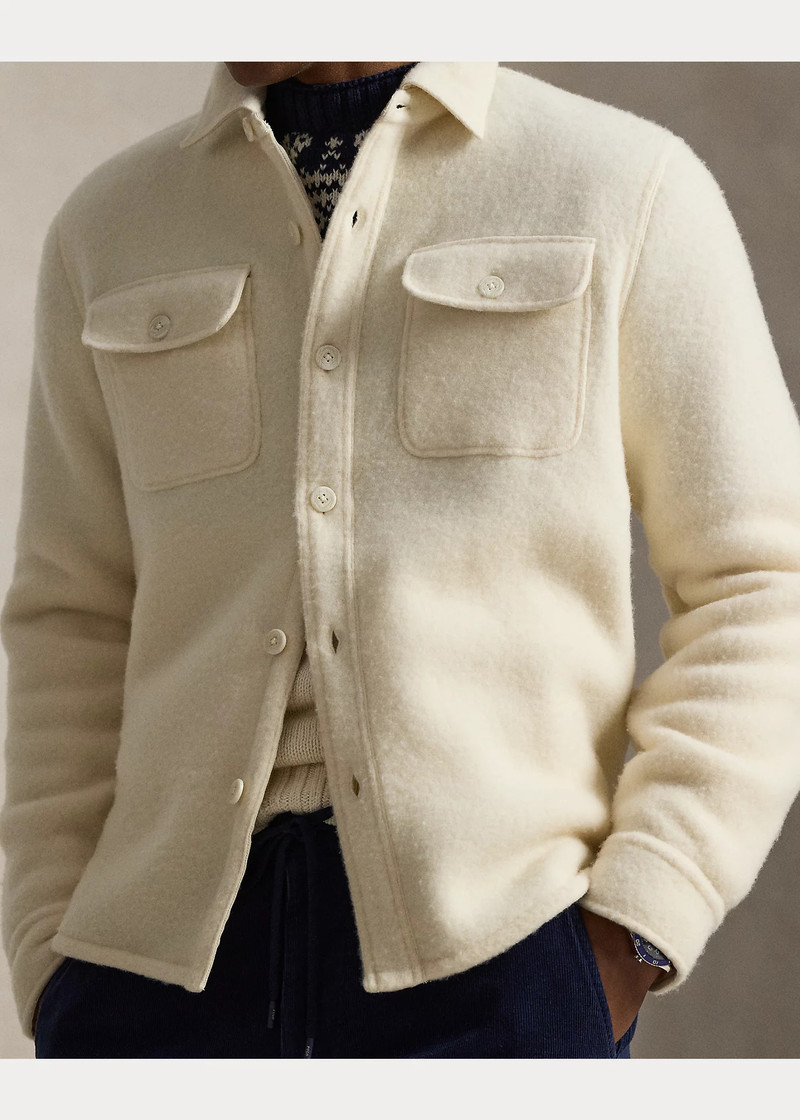 Felted Wool-Blend Overshirt 5