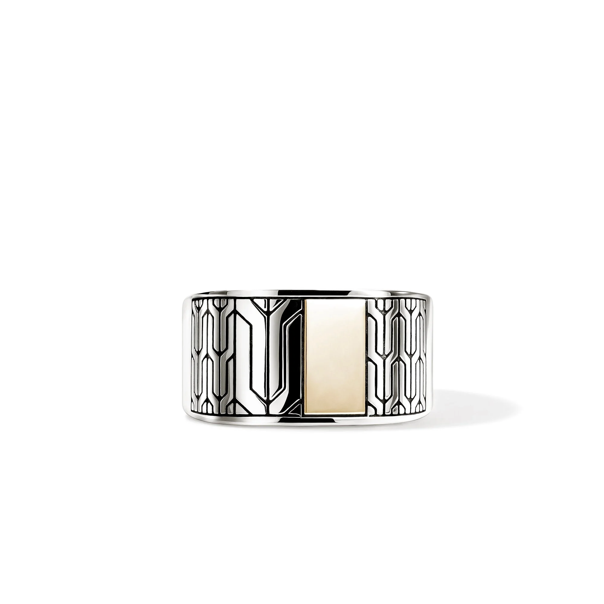 Icon 50 Ring, Gold, Sterling Silver - 1