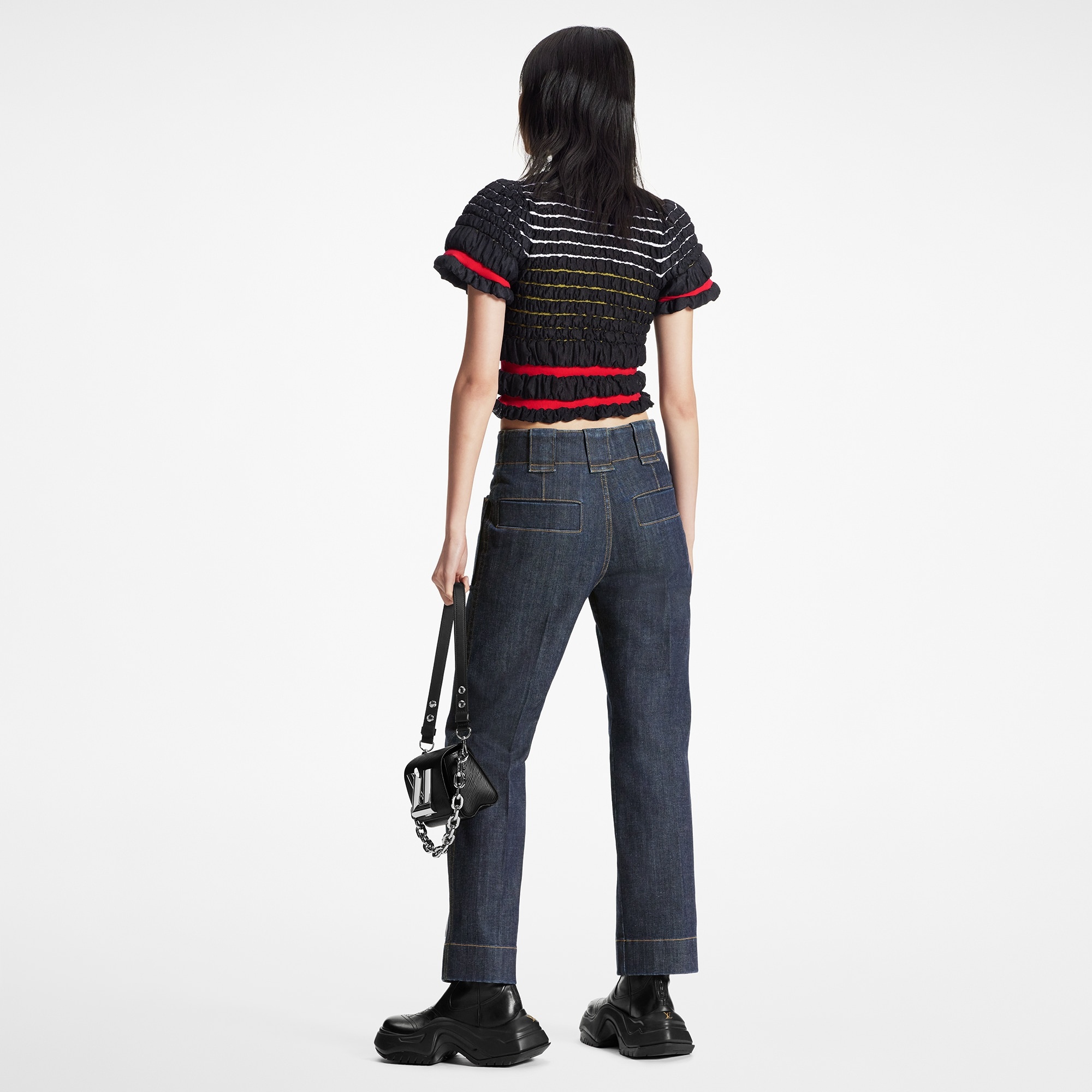 XXL Zipper Straight-Cut Jeans - 3
