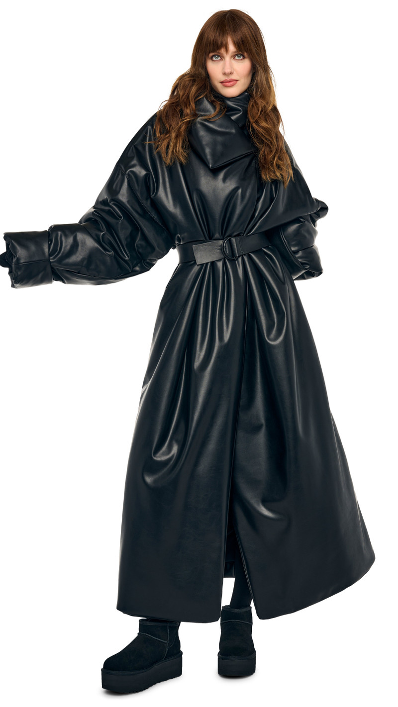 HIGH COLLAR OVERSIZED BOYFRIEND SLEEPING BAG COAT 6