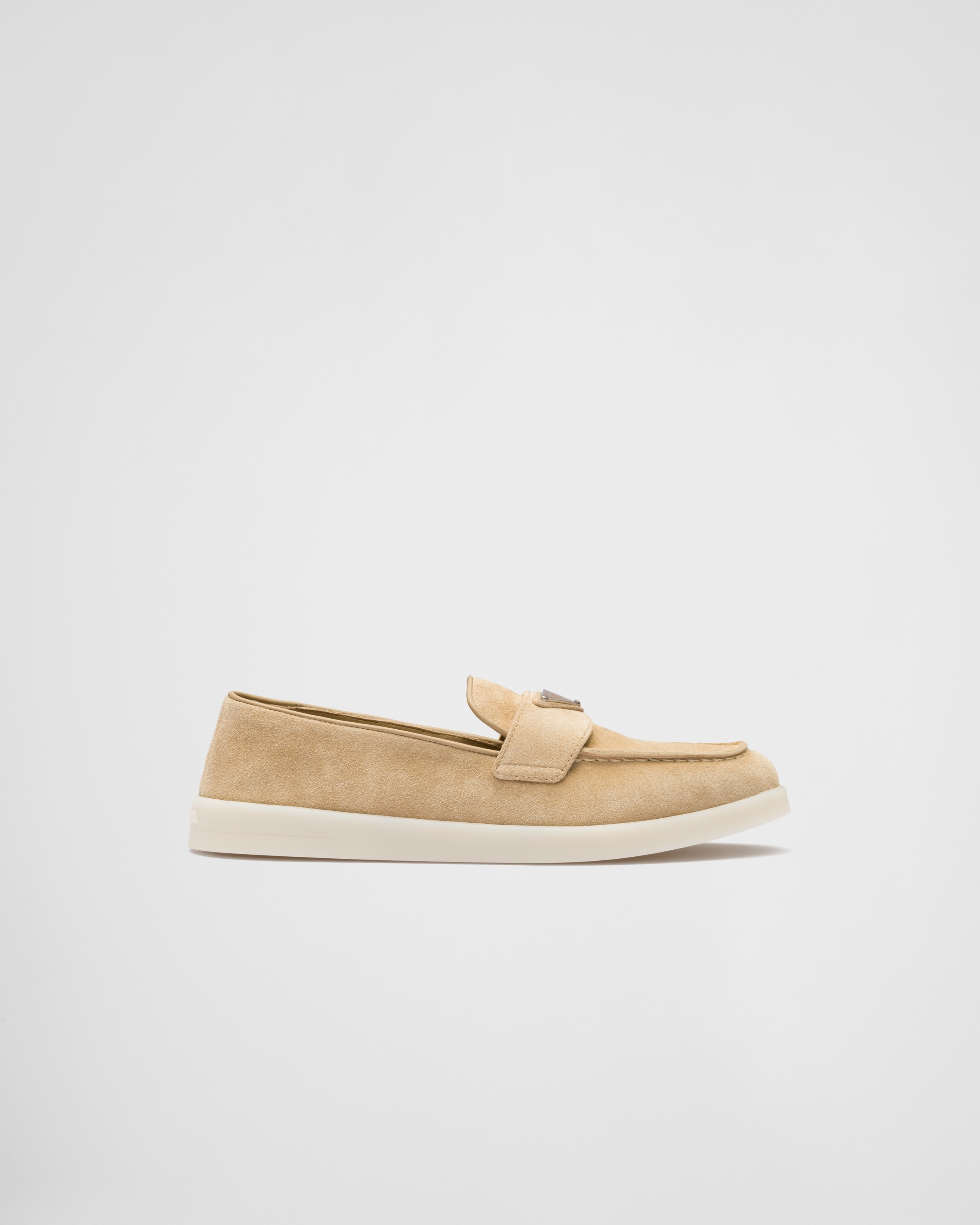 サンダル・ミュール PRADA | Suede leather loafers 1D222N 1D222N_3LOL_F0E18_F_025 Navy Suede Leather Loafers | PRADA