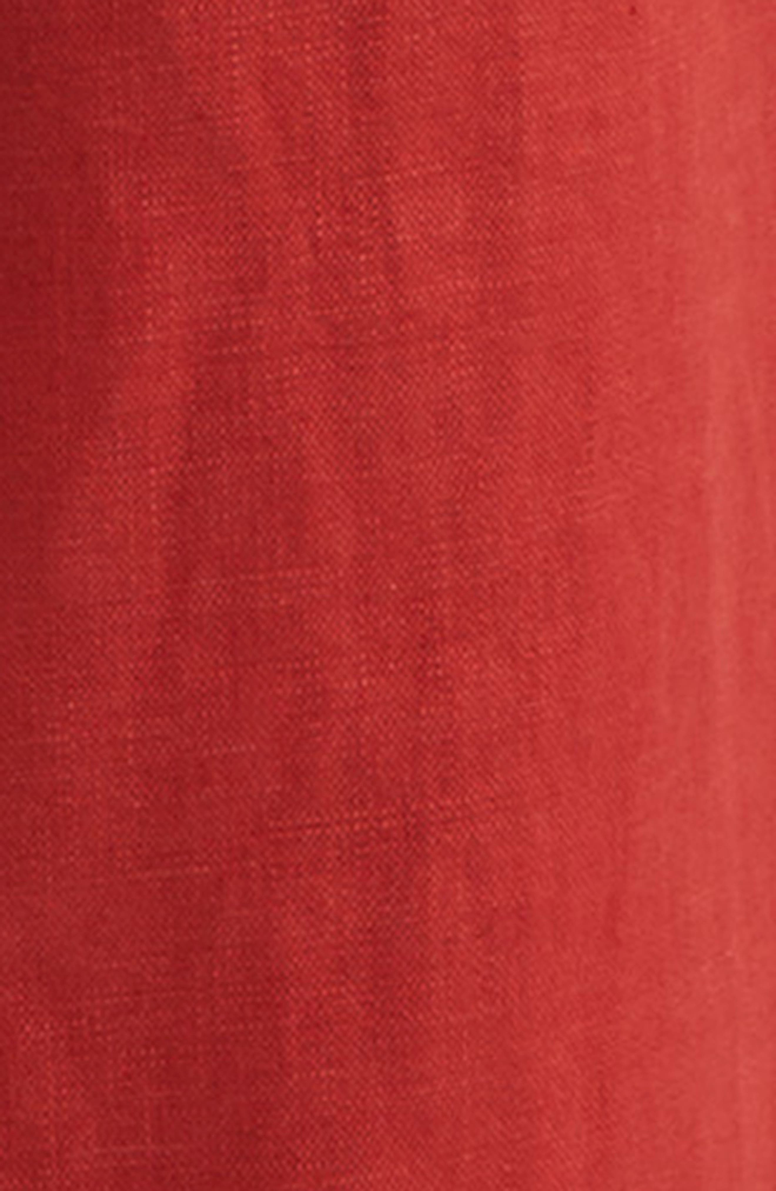 FARM Rio Red Petals Cup Wide Leg Linen Jumpsuit at Nordstrom - 5