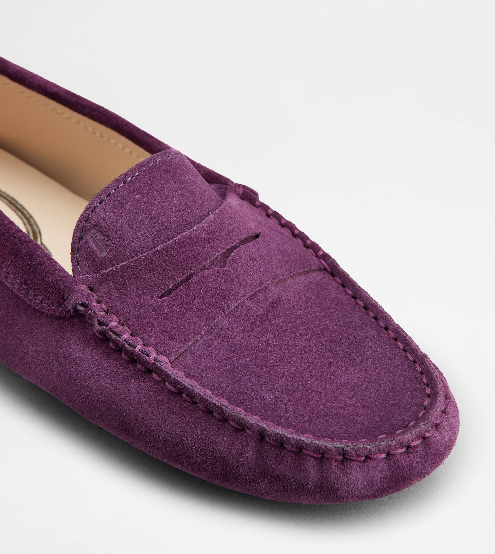 GOMMINO DRIVING SHOES IN SUEDE - VIOLET - 6