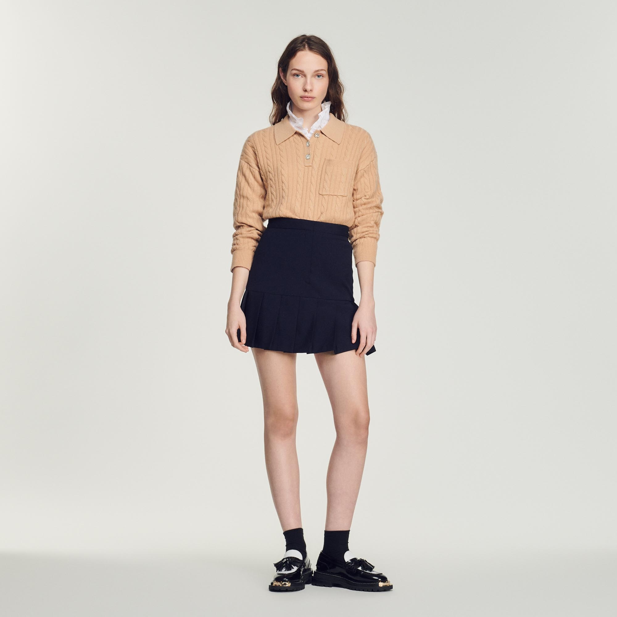 Short pleated skirt - 3