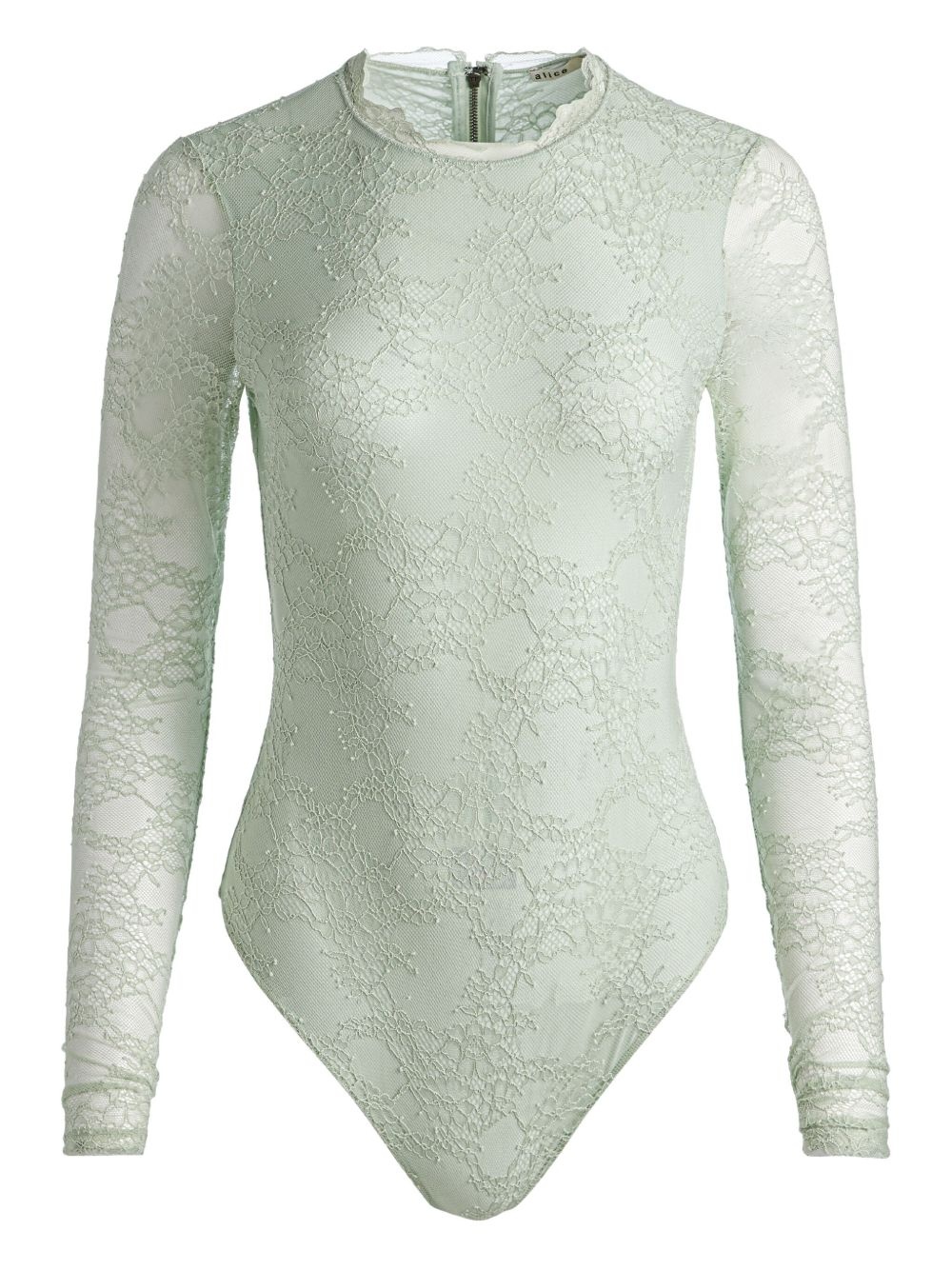 lace ruffled bodysuit - 1