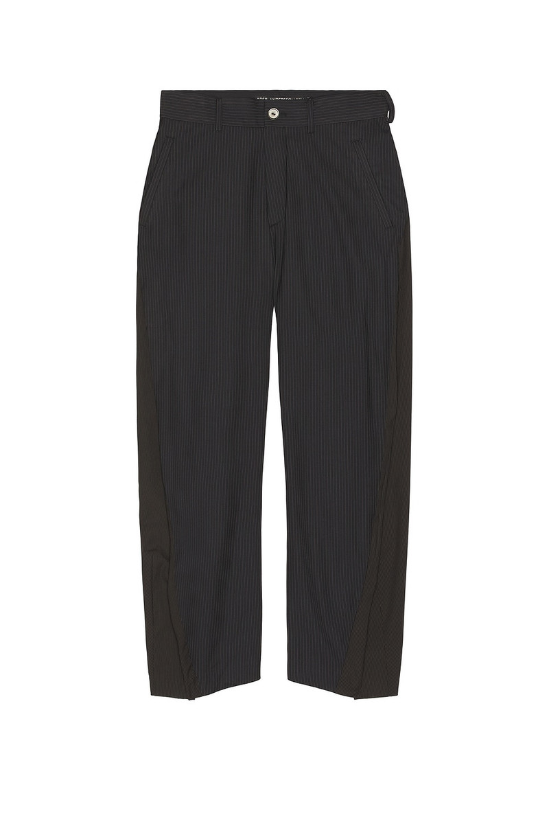 Twisted Seam Stripewide Leg Trousers 5