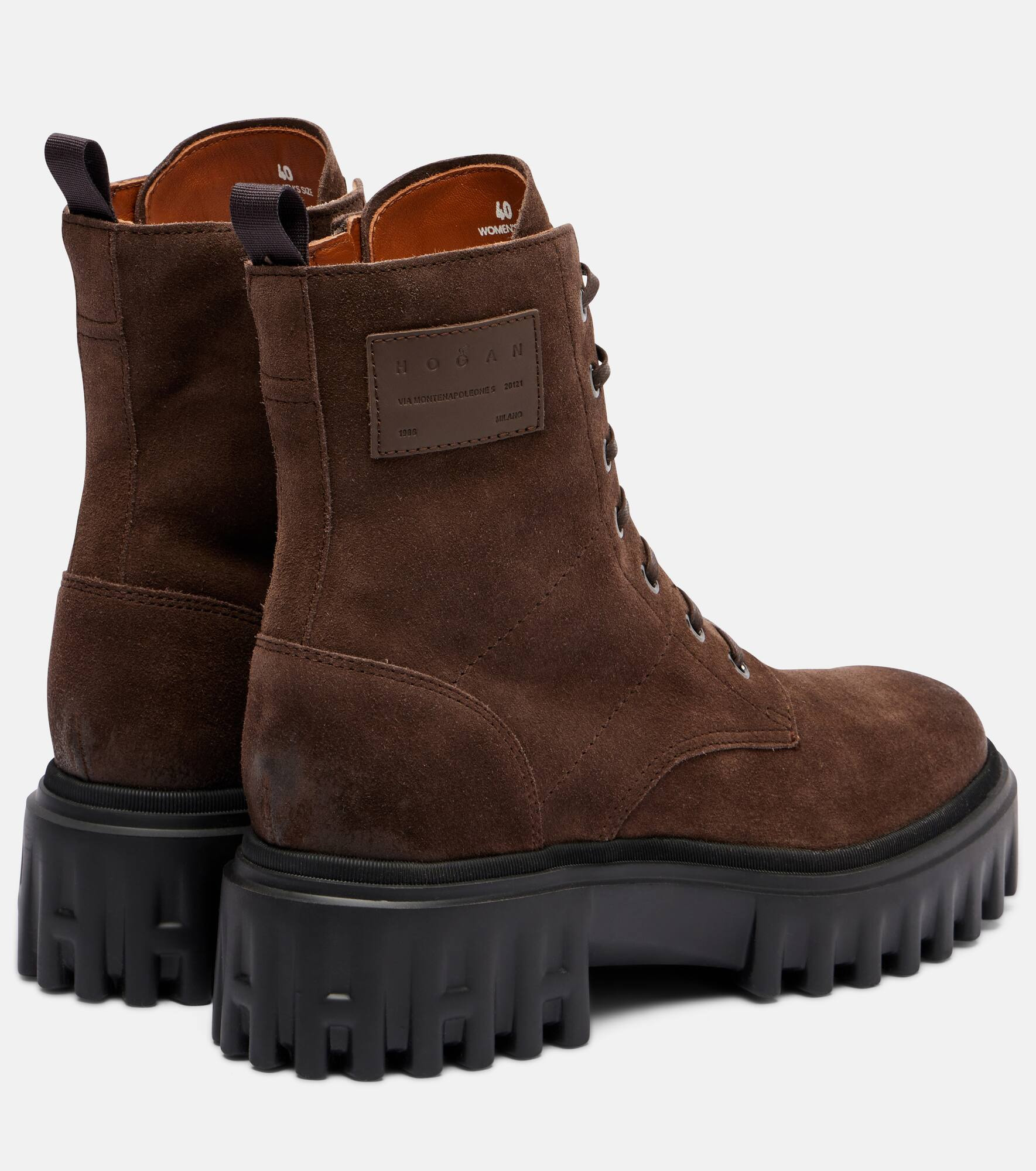 H700 suede combat boots - 2