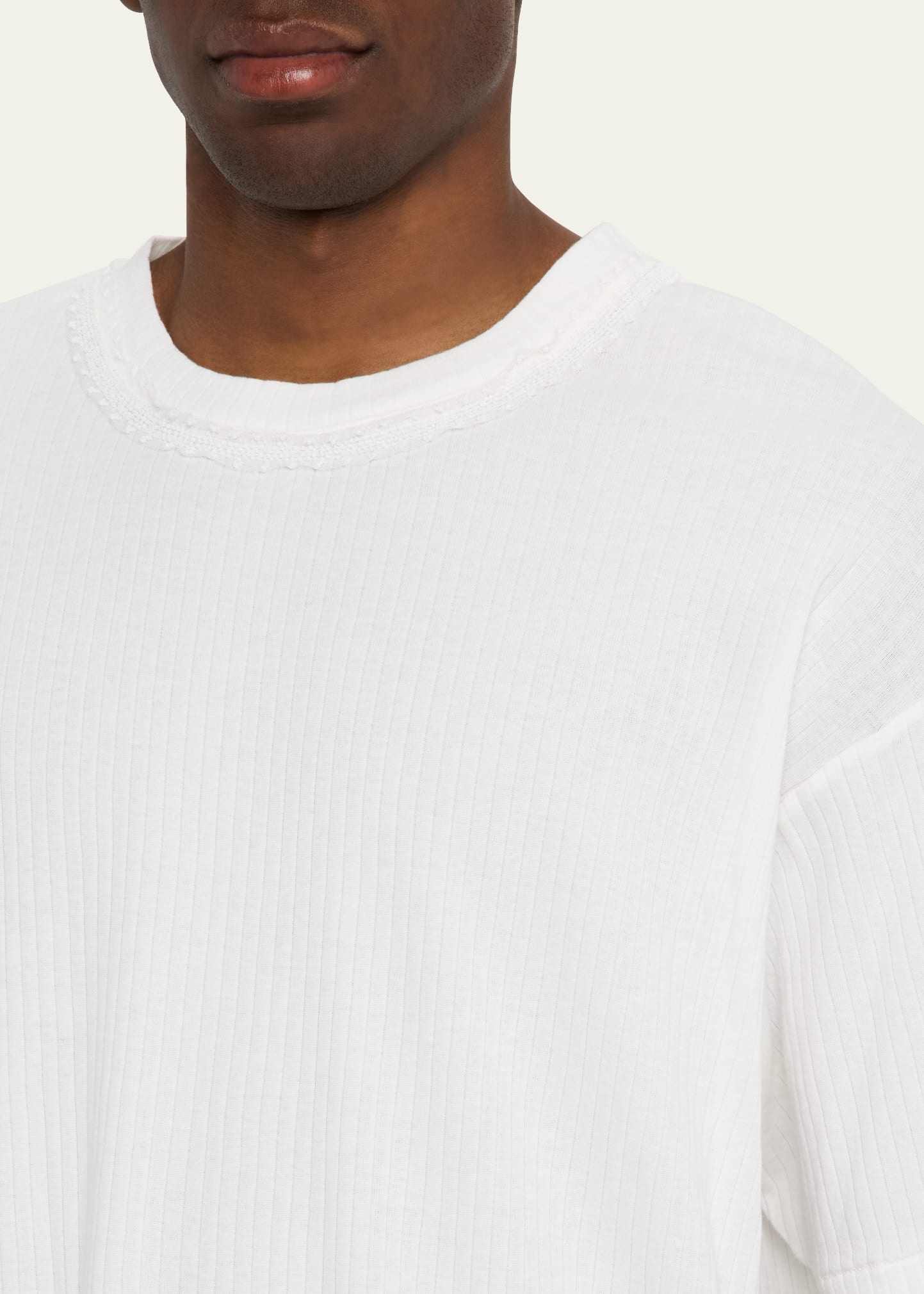 Men's Ribbed Bead-Trim Salt Marsh T-Shirt - 5