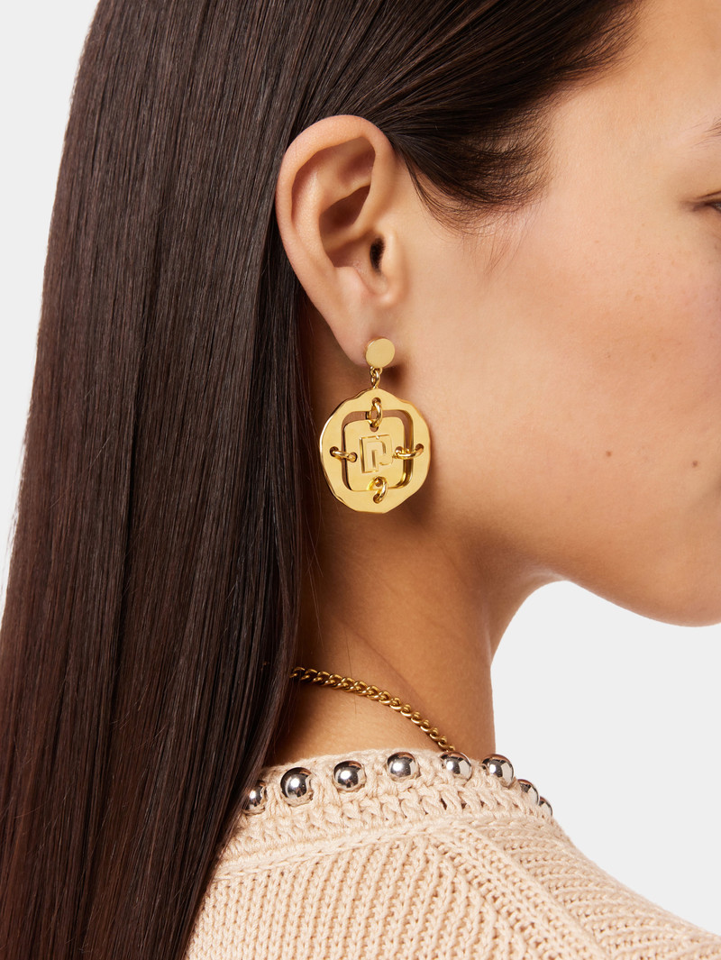 rabanne GOLD STUD EARRINGS outlook