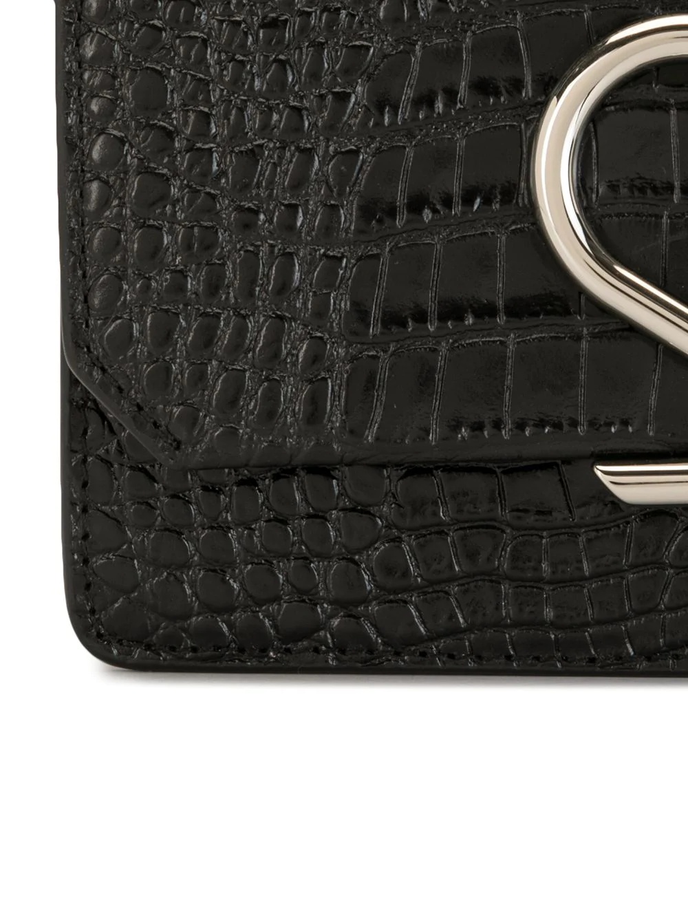 Alix chain crocodile-effect clutch bag - 4