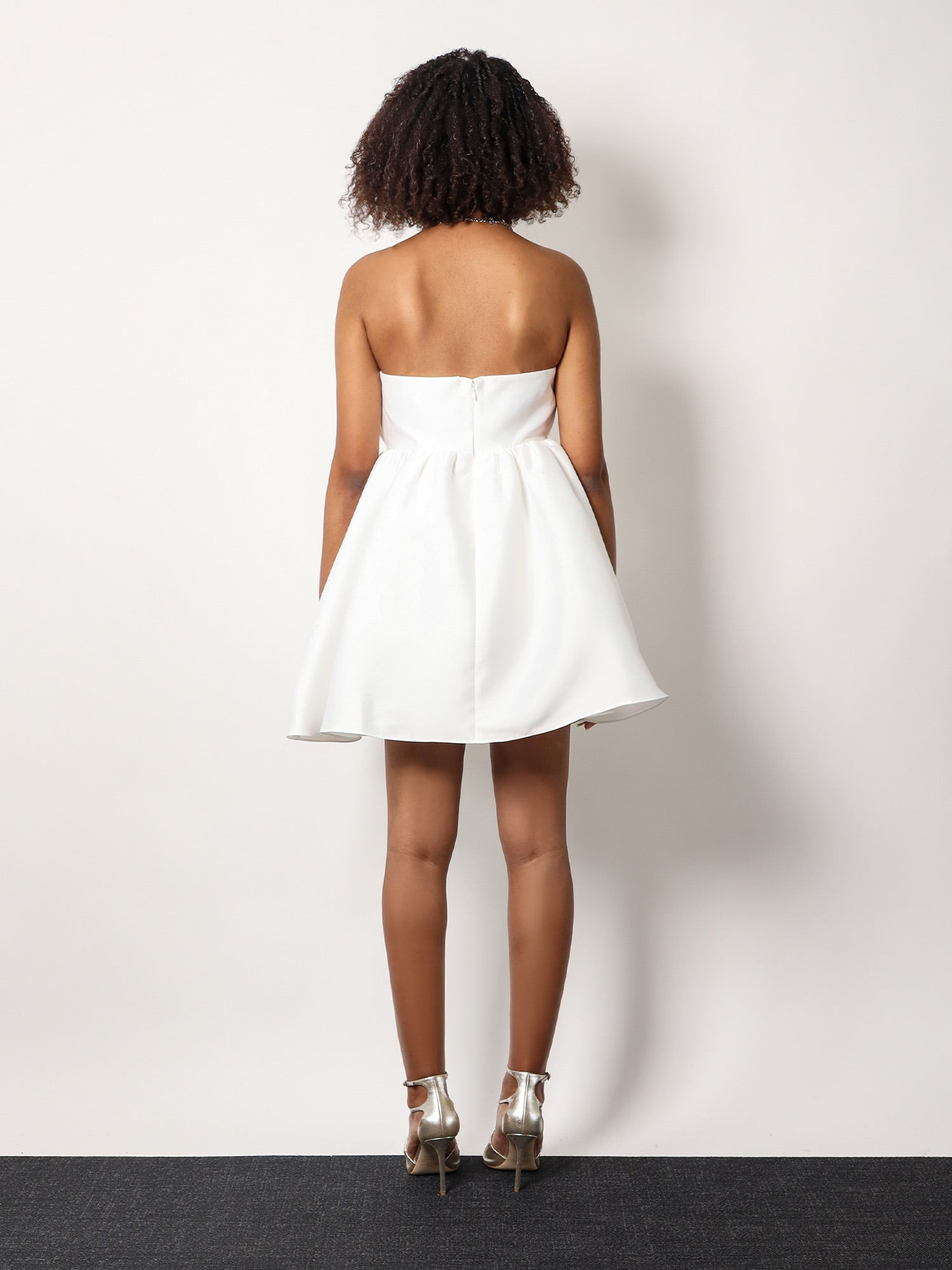 Self Portrait Taffeta Dã©Colletã© Dress With Bow - 3