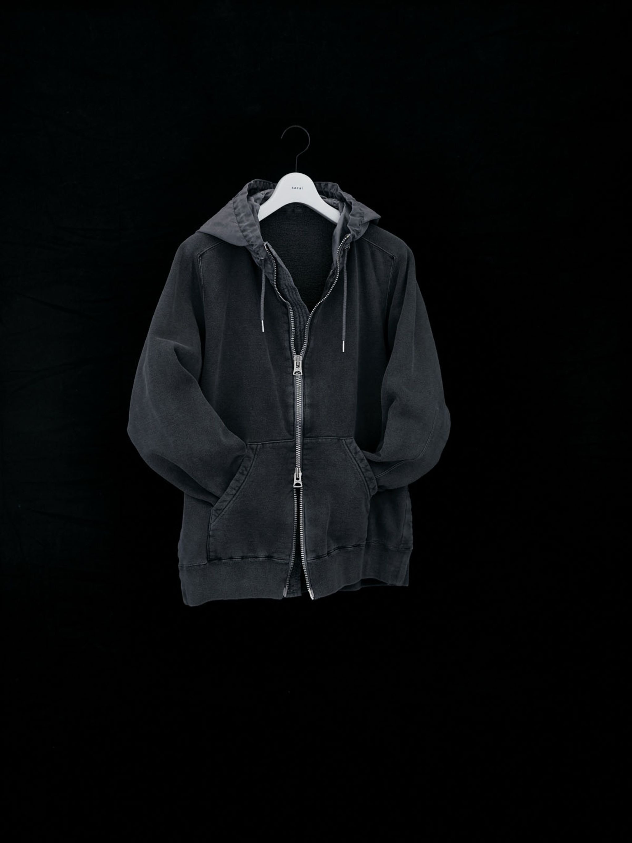 すぐ発送☆【sacai】Garment Dye Cotton Jersey Hoodie sacai Garment Dye Cotton Jersey Hoodie | REVERSIBLE