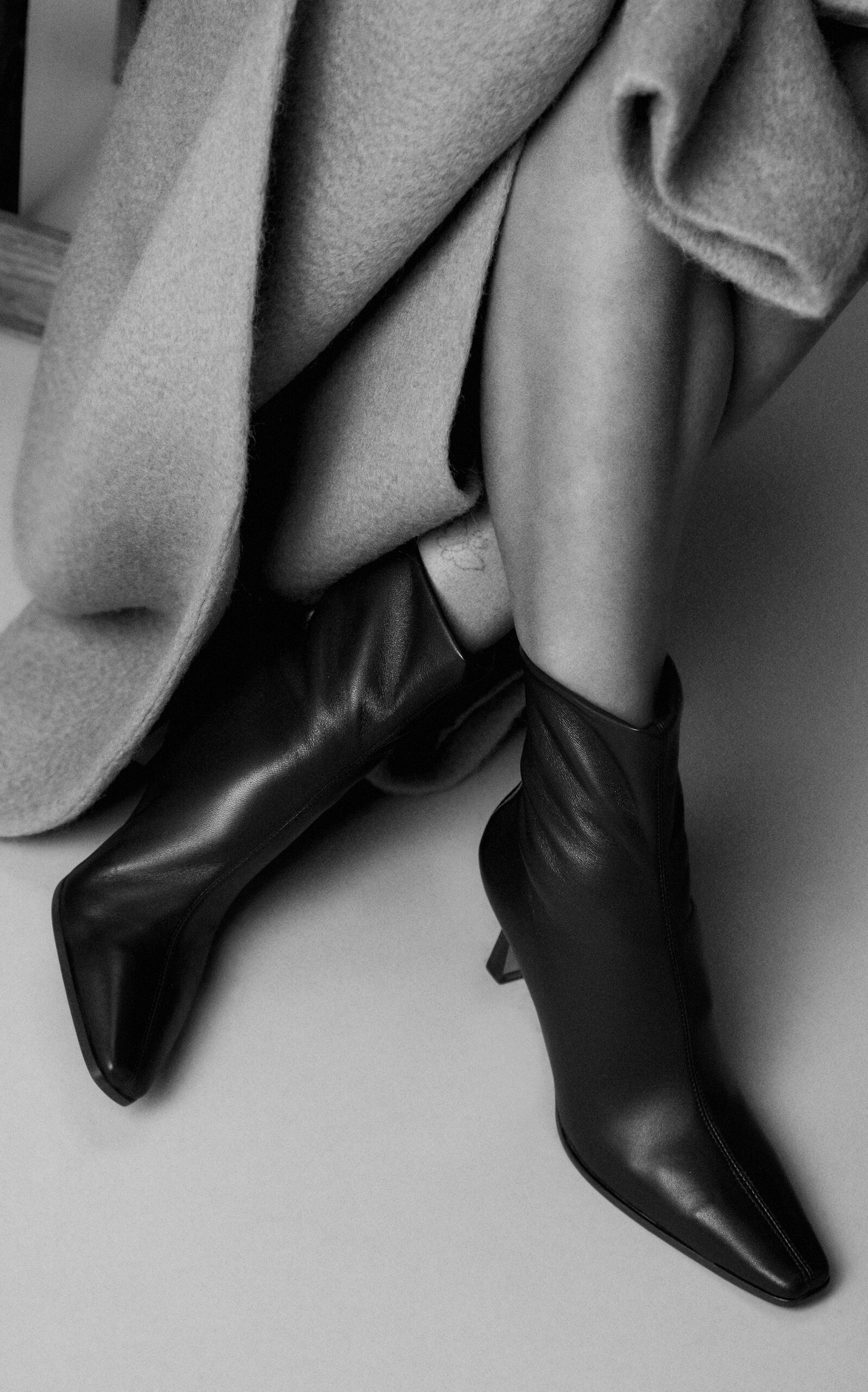 Leather Ankle Boots black - 2
