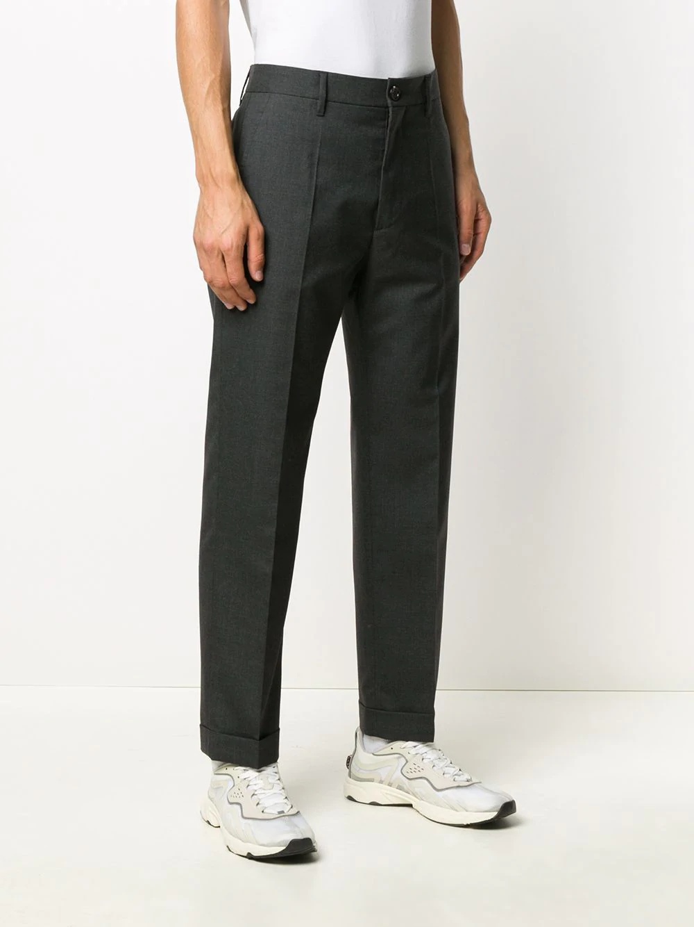 tailored straight-leg trousers - 3