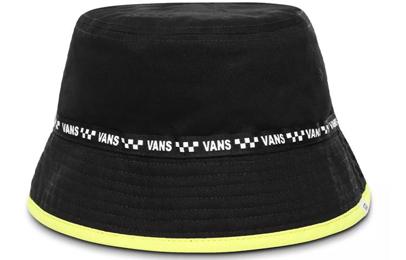 Vans (WMNS) Vans Delux Hankley Bucket Hat 'Black Yellow' VN0A4DT8W5X outlook