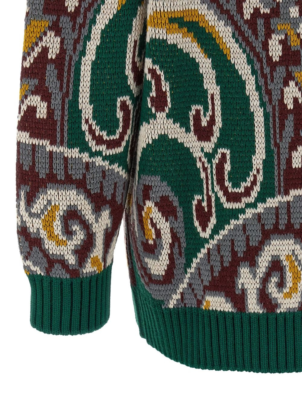 paisley wool sweater - 2