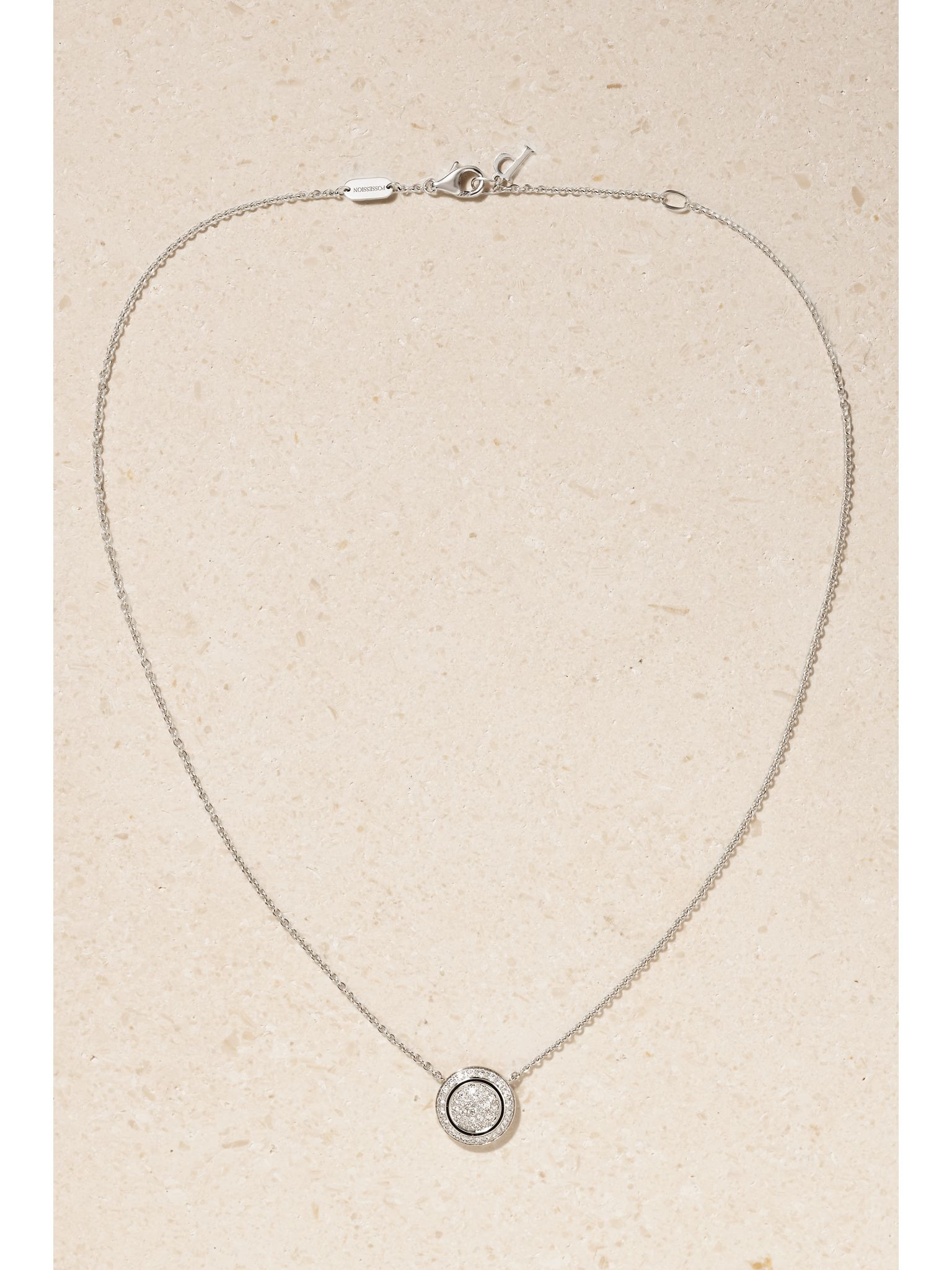 Possession 18-karat white gold diamond necklace Silver - 4
