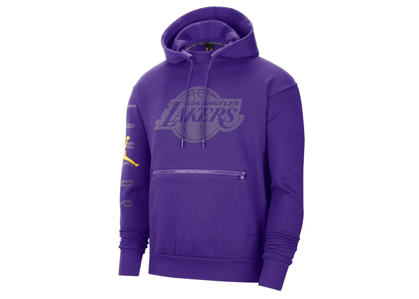 Jordan NBA Los Angeles Lakers Courtside Fleece Pullover Hoodie Purple - 1