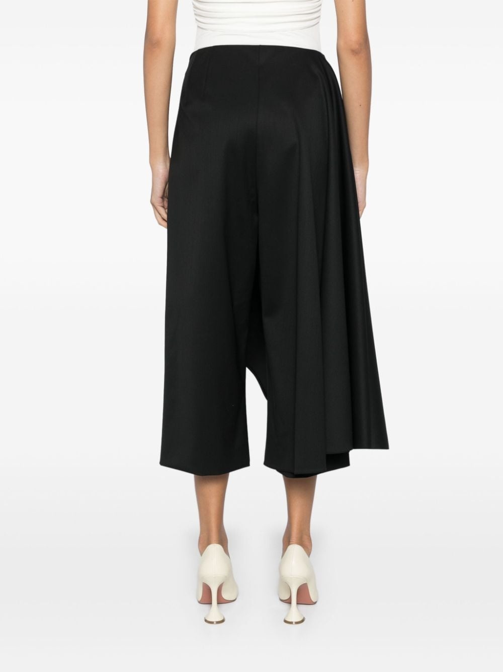asymmetrical skirt pants - 4