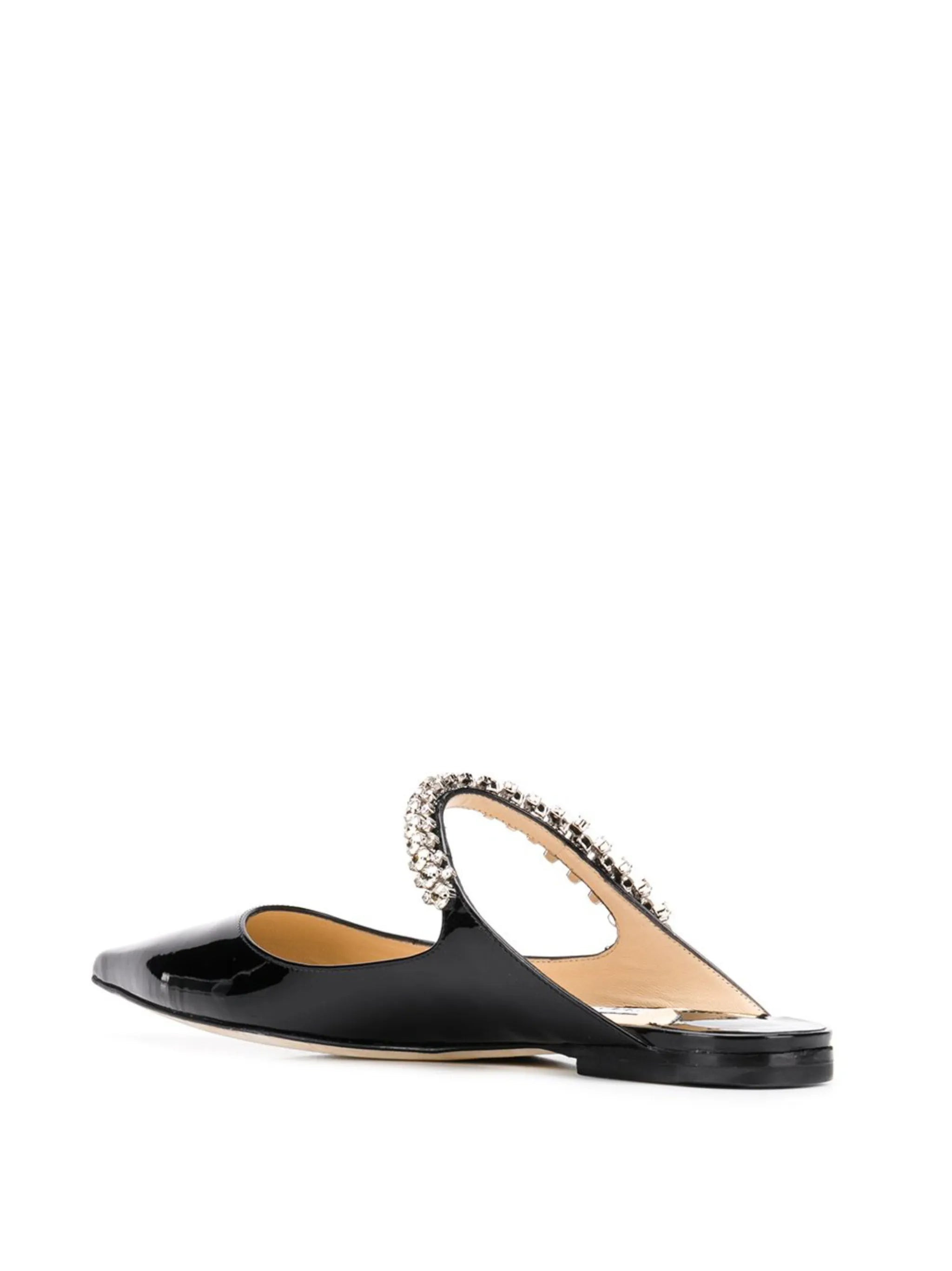 Bing crystal-embellished pointed mules - 3