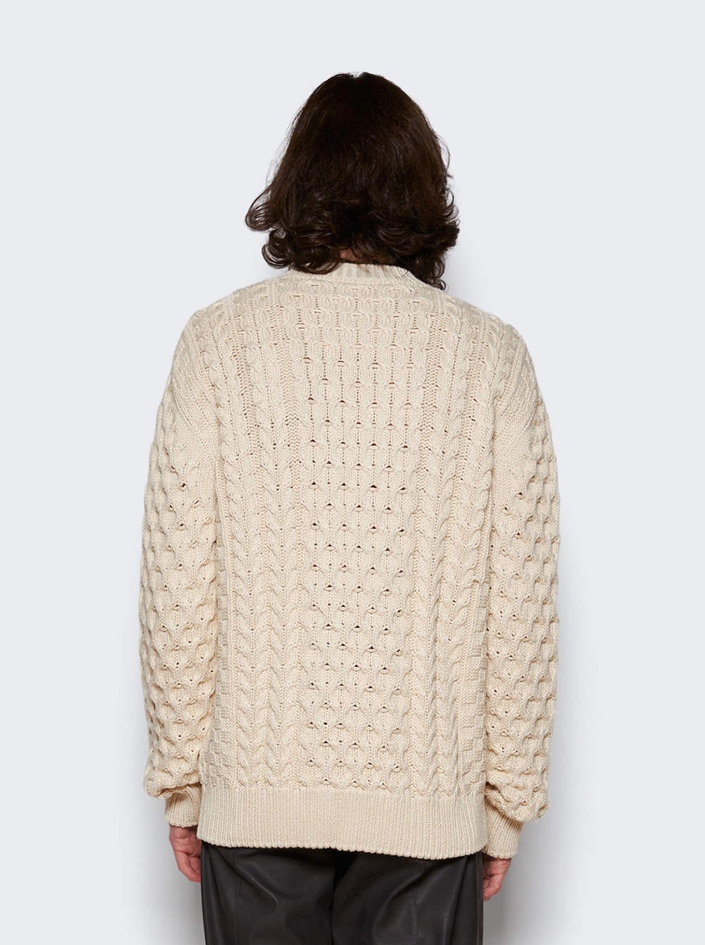 4g Cable-knit Sweater Cream - 5