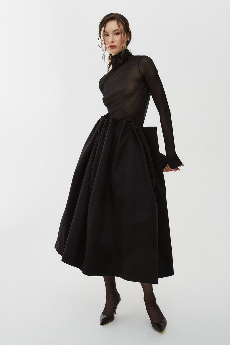 The Row Lamarti black skirt outlook