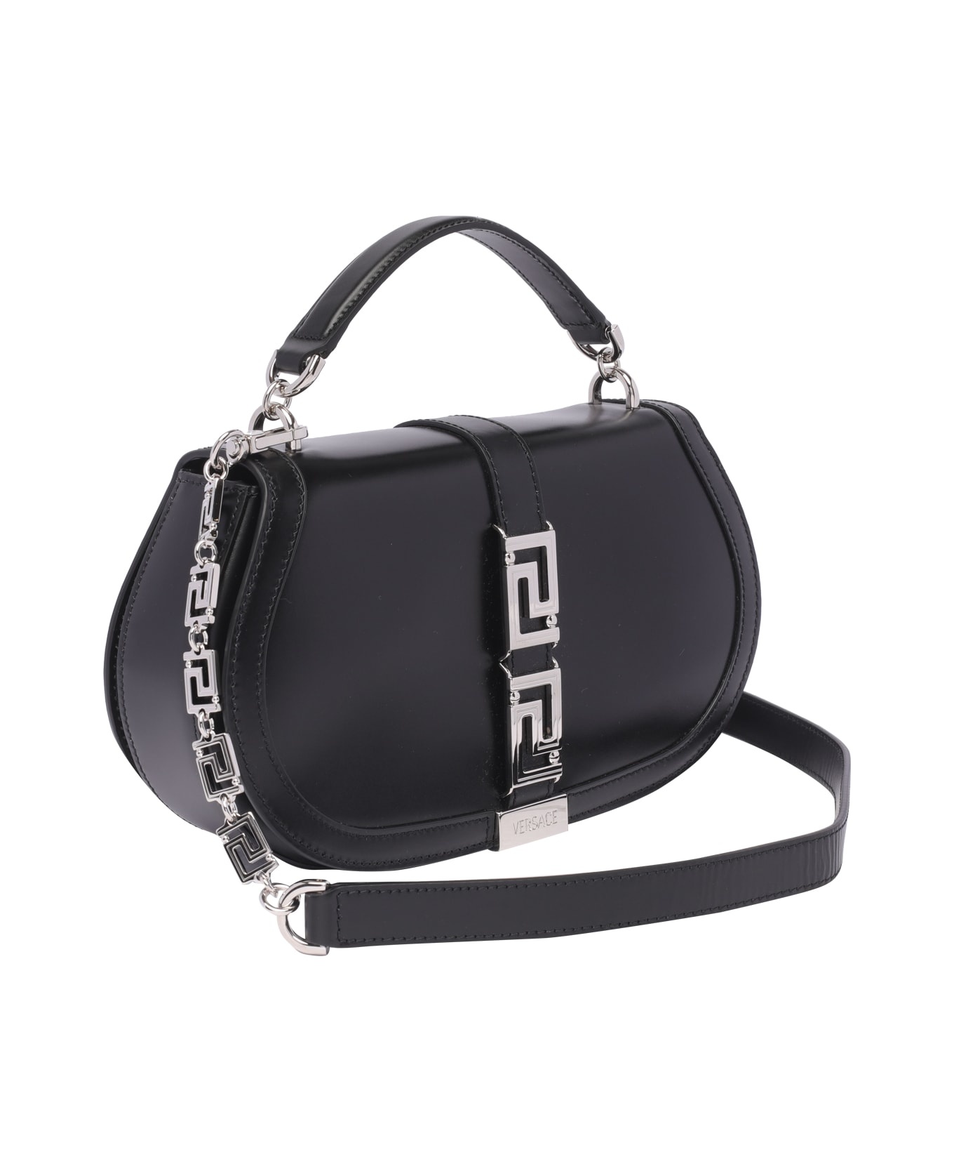 Greca Goddess Leather Crossbody Bag - 2