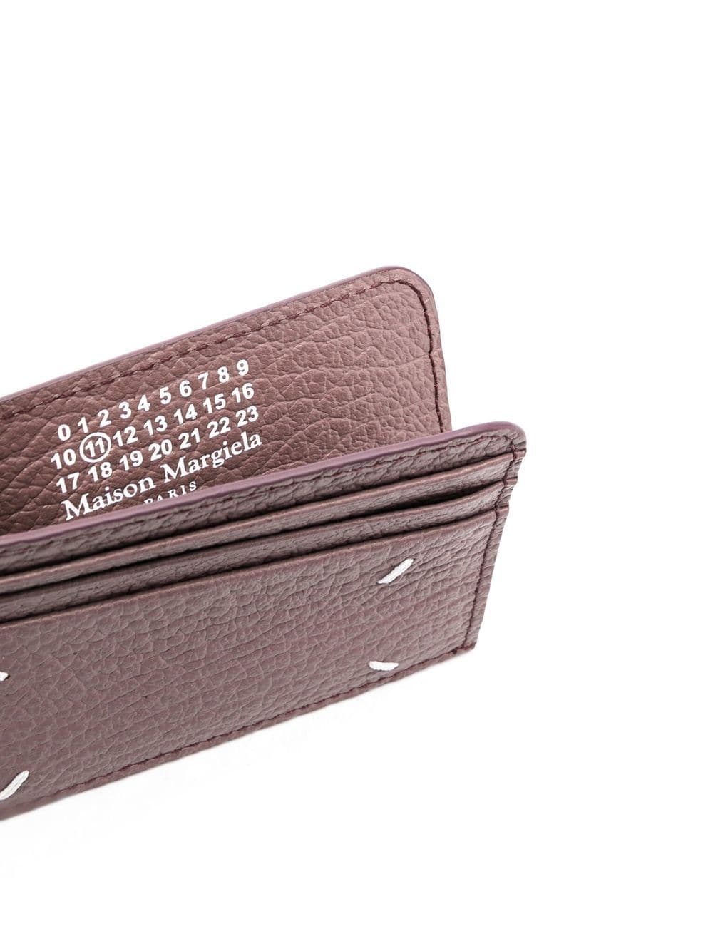 four-stitch logo cardholder - 3