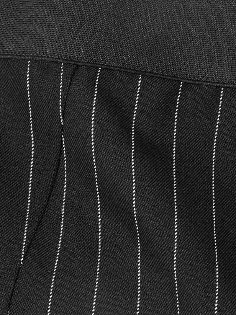 Pinstriped Wool-blend Twill Shorts 6