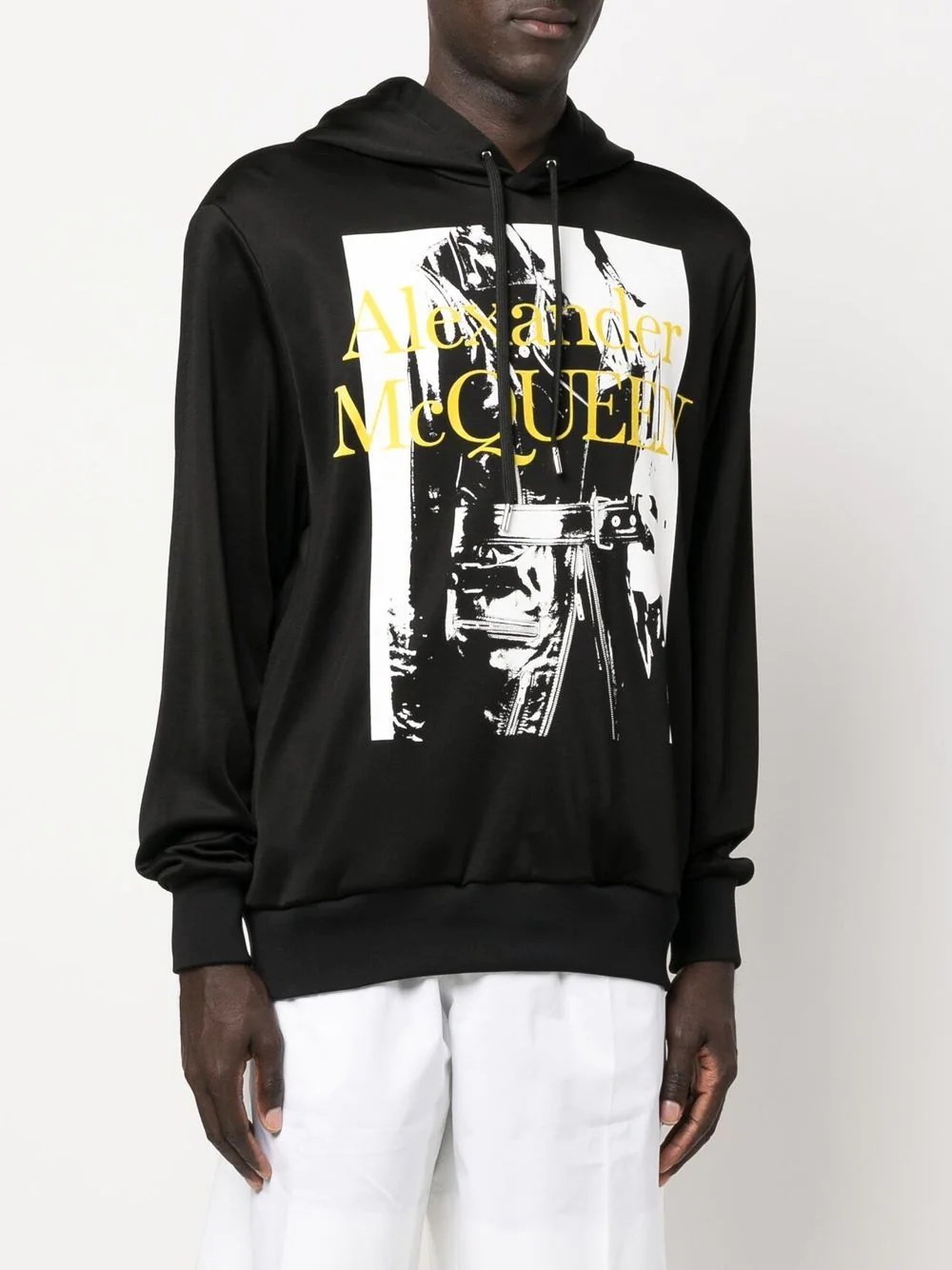 logo-print long-sleeved hoodie - 3