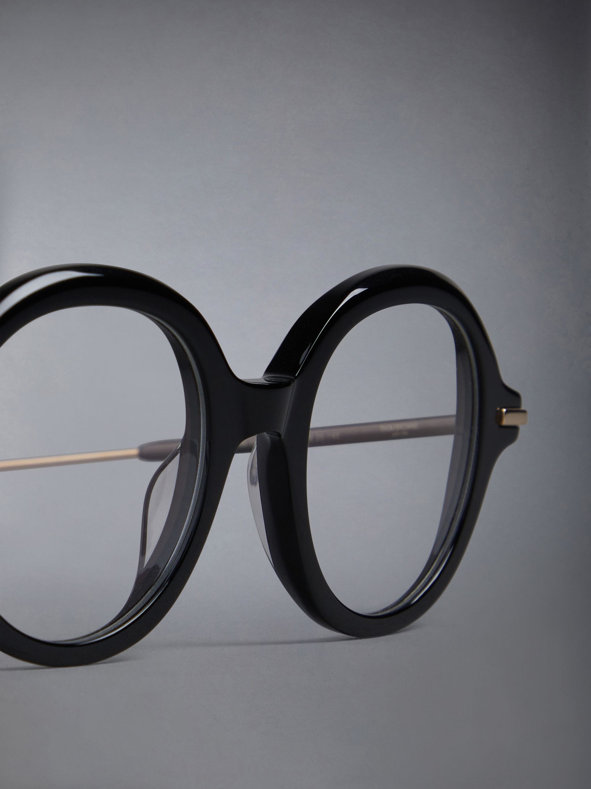 ROUND EYEGLASSES IN ACETATE AND TITANIUM - 5