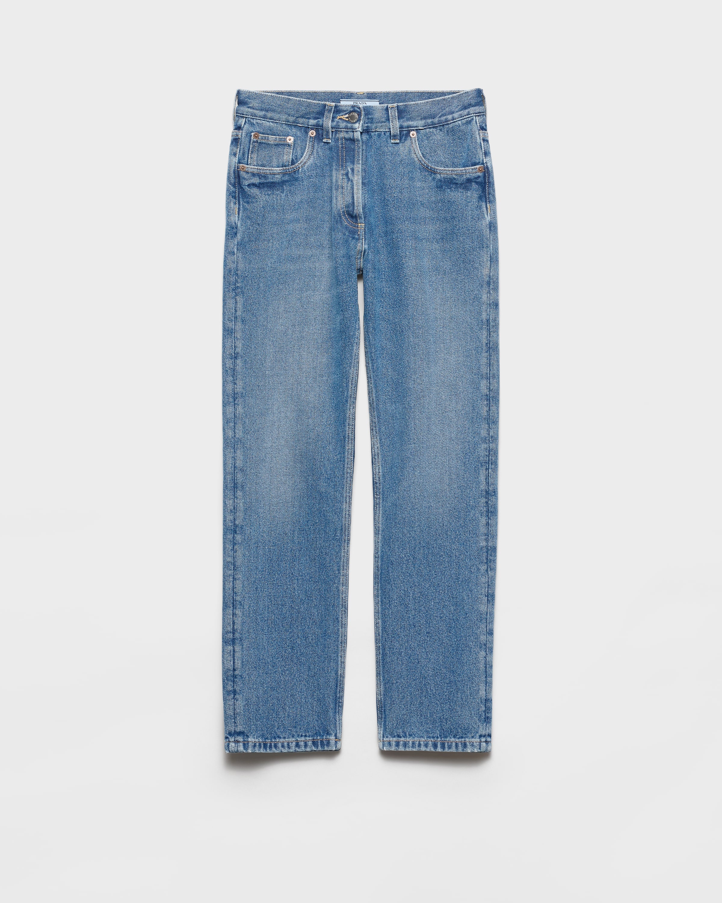 Straight-leg denim jeans - 1