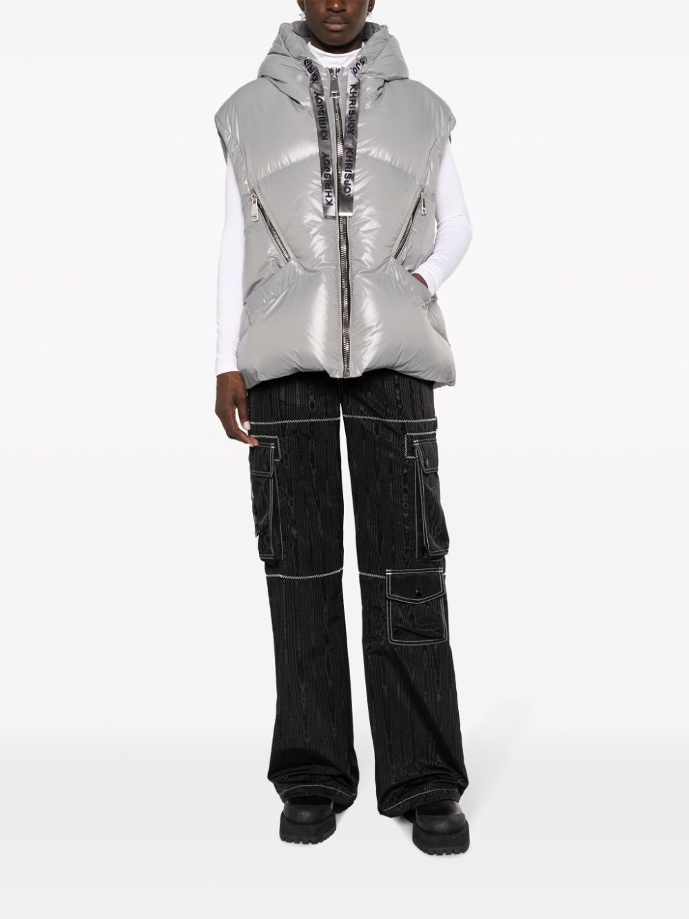 hooded padded gilet - 2