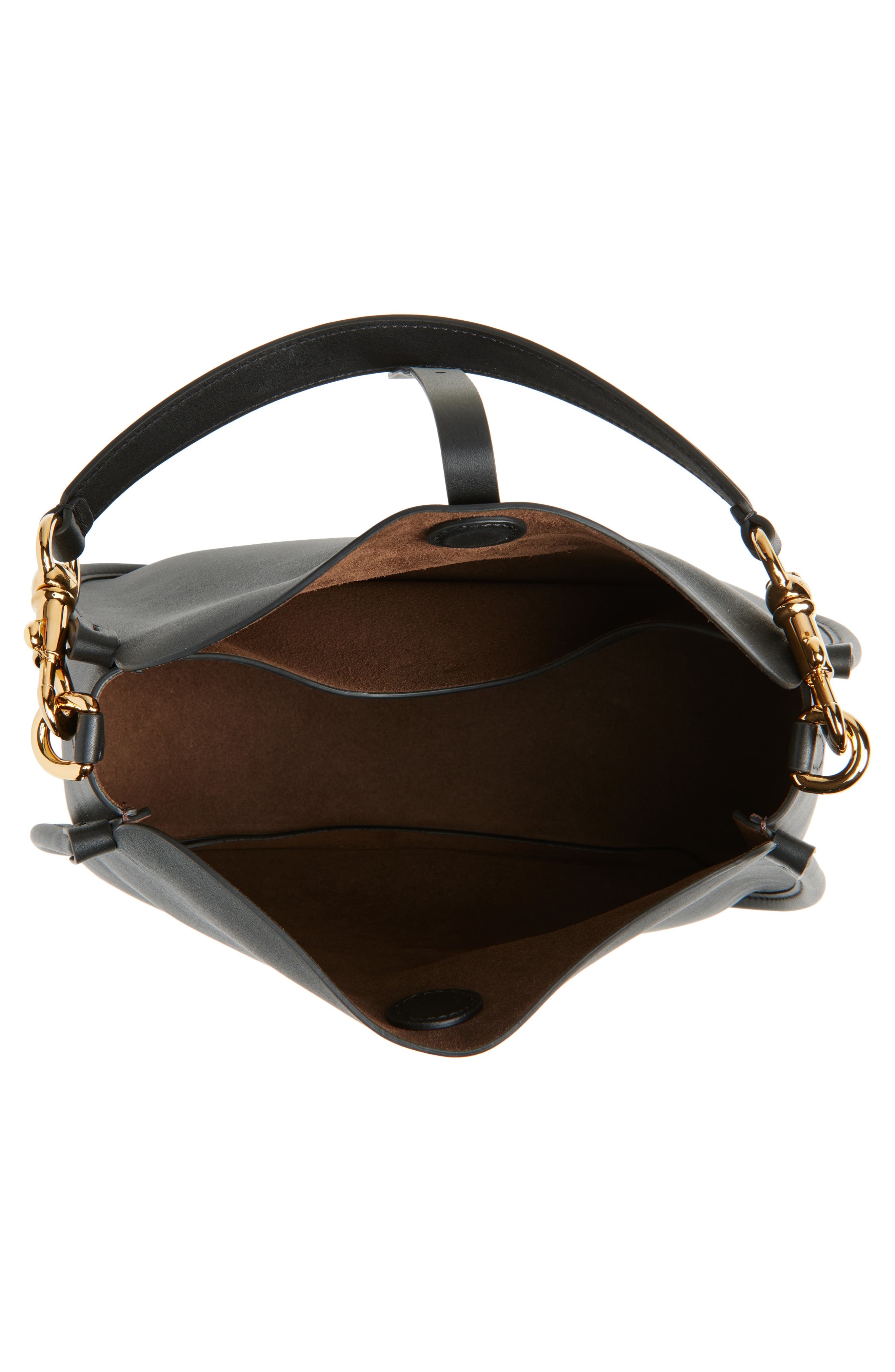 Etro Leather Hobo Bag in N0000 Black at Nordstrom - 5