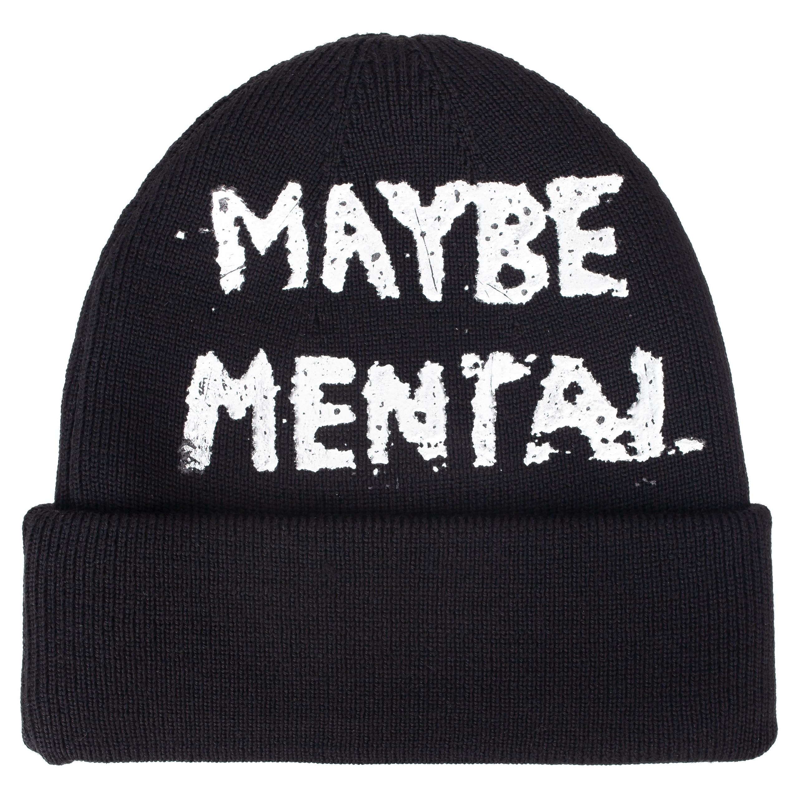 BLACK WOOL BEANIE - 2