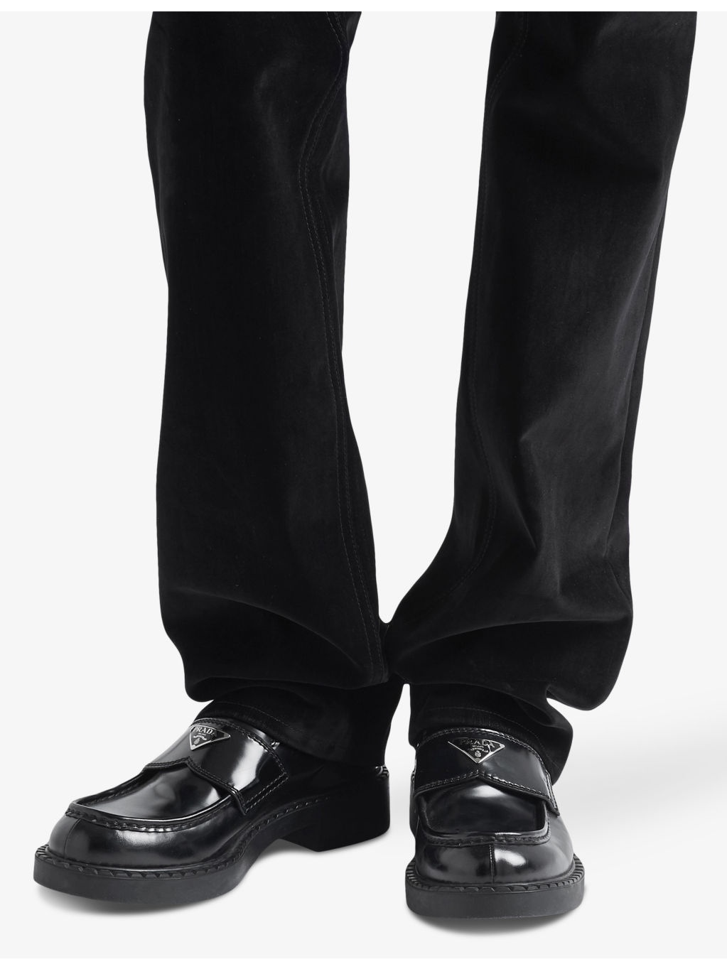Brand-plaque leather loafers - 2