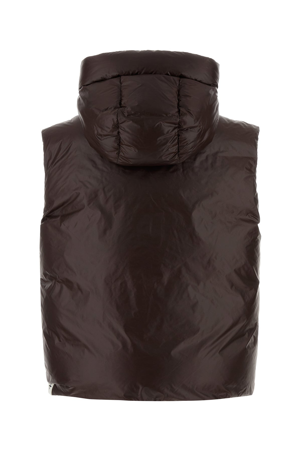 Chocolate nylon down jacket - 2