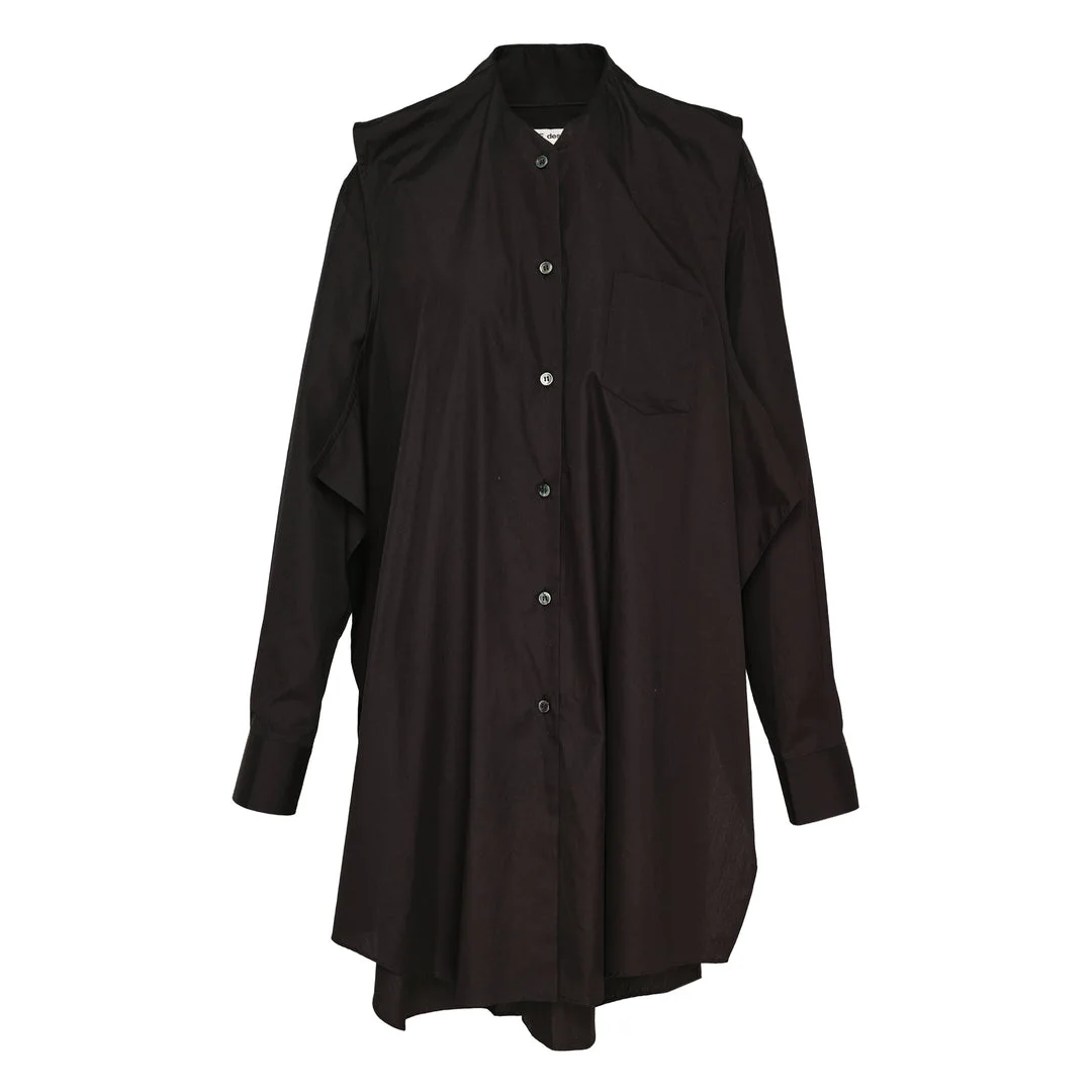 Cotton Broad Shirt Dress - 1