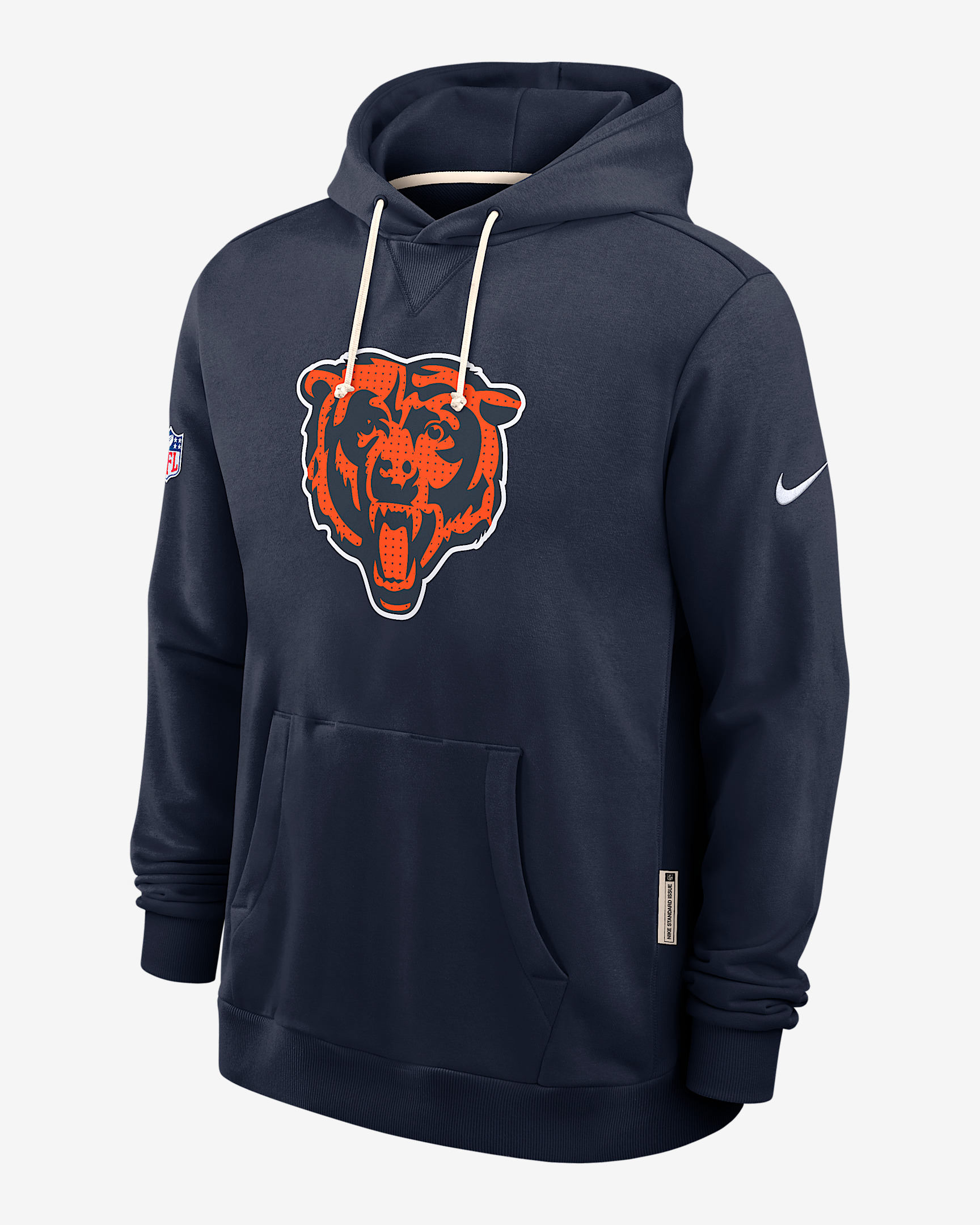 Chicago Bears Initial Home Sideline Men's Nike Dri-FIT NFL Pullover Hoodie - 1